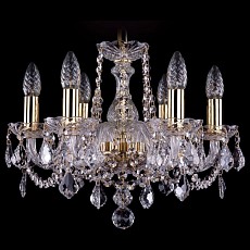 Подвесная люстра bohemia ivele crystal 1402 1402-6-141-g-leafs